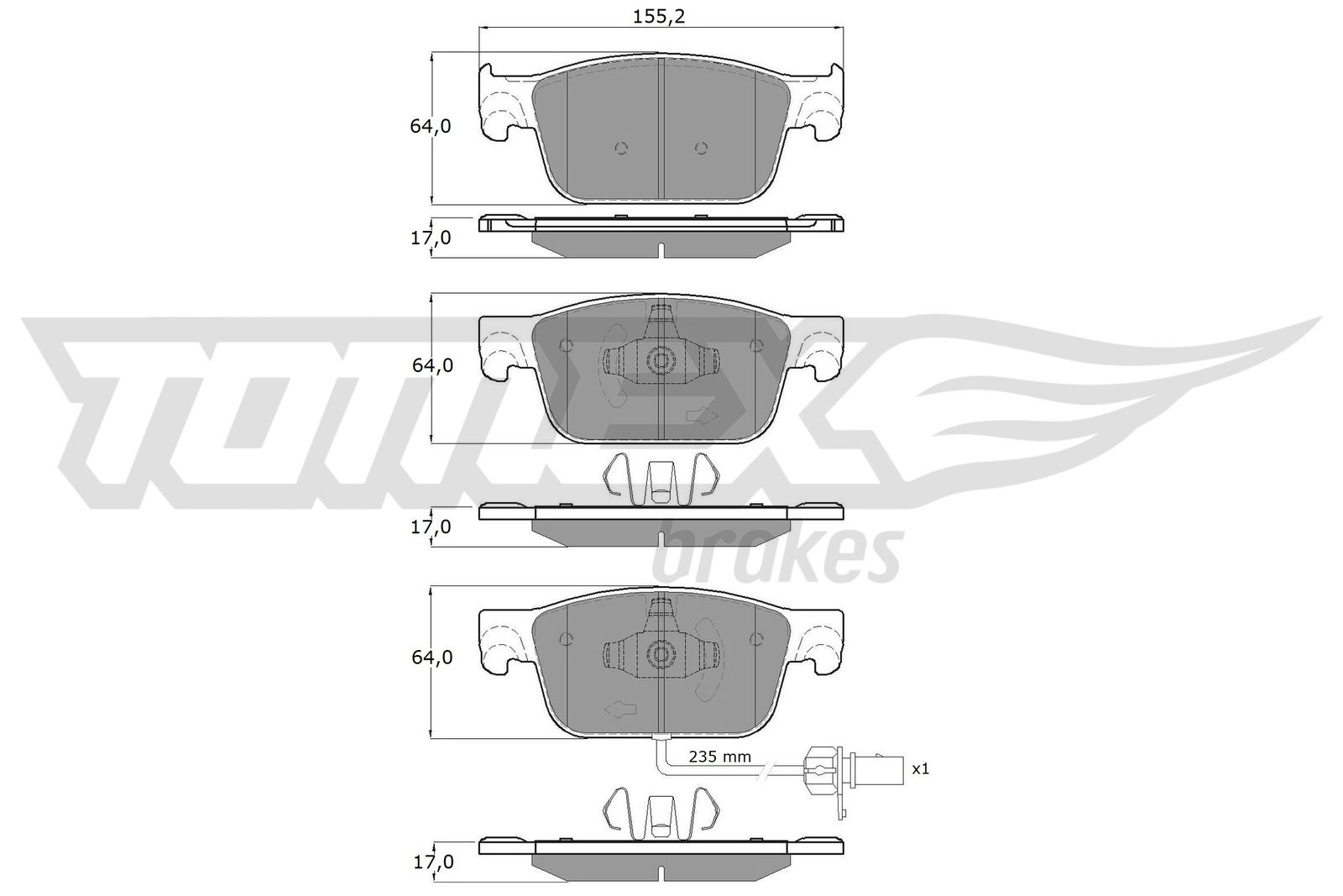 TOMEX Brakes TX 18-21 Sada...